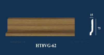 Phào chỉ chân tường PS vân gỗ HT8VG-62