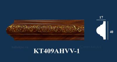 Khung tranh ps vân gỗ hoa văn vàng cao cấp KT409AHVV-1