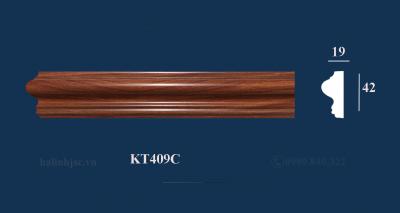 Phào nẹp tường PS vân gỗ cao cấp KT409C