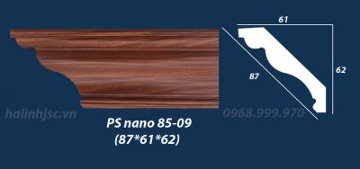 Phào cổ trần PS nano vân gỗ cao cấp PS nano 85-09