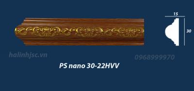 Ngang tường ps vân gỗ hoa văn vàng chuyên dụng cho tấm ốp nano 30-22HVV