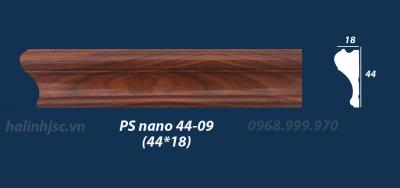 Nẹp ngang tường PS nano vân gỗ cao cấp PS nano 44-09
