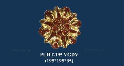Hoa văn trang trí PU vân gỗ dát vàng PUHT-195 VGDV
