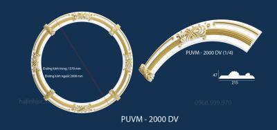 Mâm Vòm Trần PU Cao Cấp PUMV - 2000DV