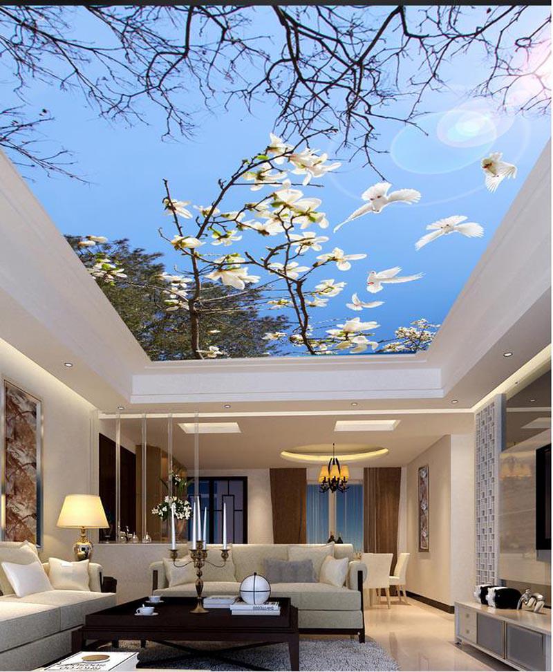 Ý tưởng trang trí trần nhà cho phòng khách thu hút mọi ánh nhìn