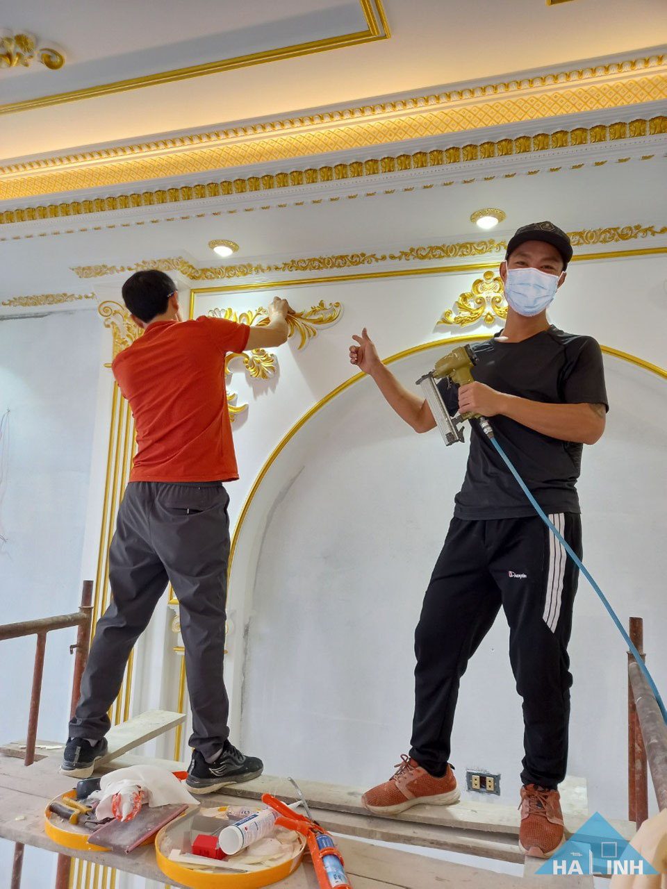 thi công phào chỉ 1